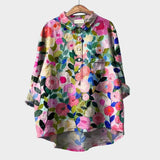 Lovina | Blouse with Lace Trim