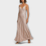 Tove - Eleganta maxi kleita ar ģeometrisku dizainu