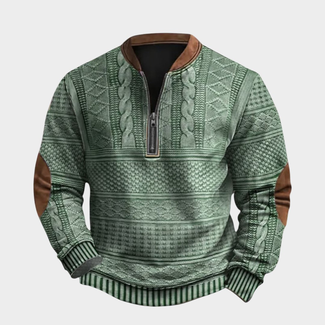 Charles™ | Džemperis ar daļēju rāvējslēdzēju