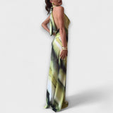 Classic Maxi Dresses with Gradient and Tie-Dye Design