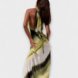 Classic Maxi Dresses with Gradient and Tie-Dye Design