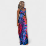 Ronja - La Bamba Maxi Kleita ar krāsainu tie-dye dizainu