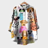 Bianca™ | Eleganta rakstaina lina blūze