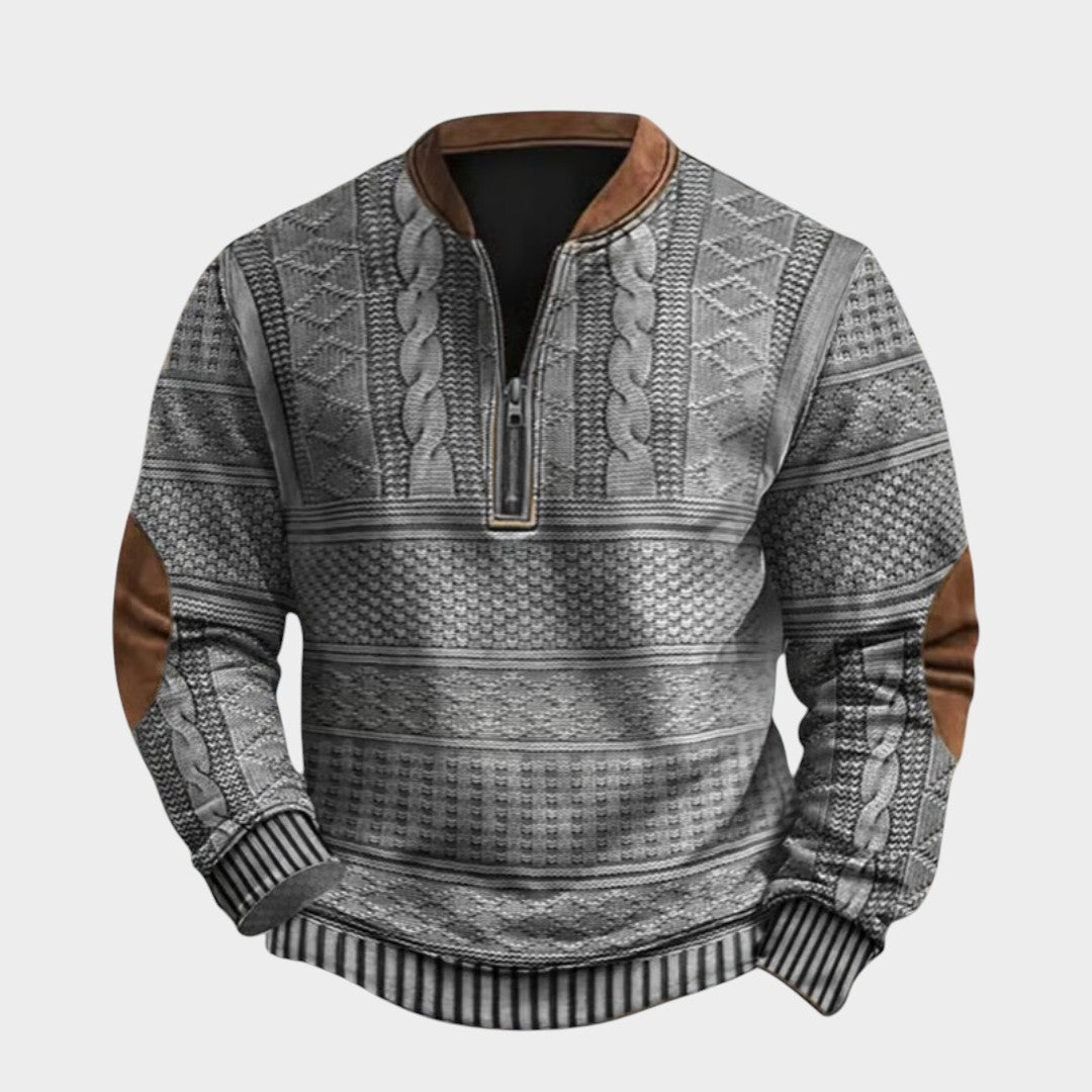 Charles™ | Džemperis ar daļēju rāvējslēdzēju