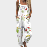 Ērta Drukāta Priekšautu Kleita