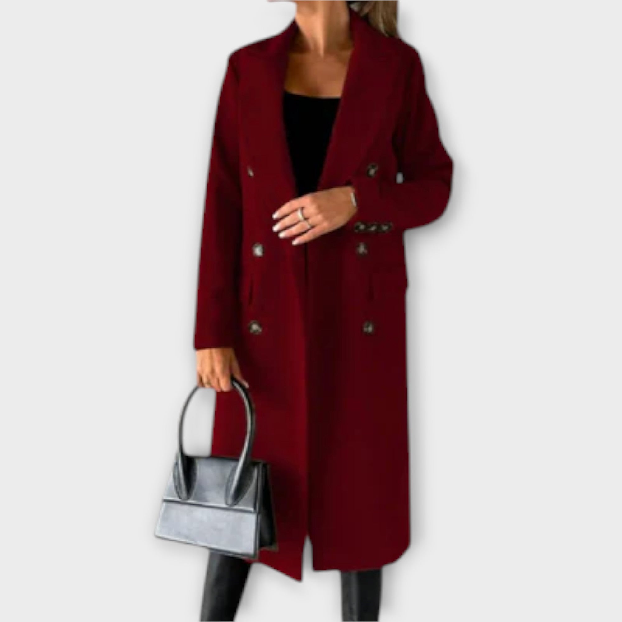 "Judith - Elegants Vilnas Mētelis" can be rewritten as "Judith - St stylish Wool Coat".