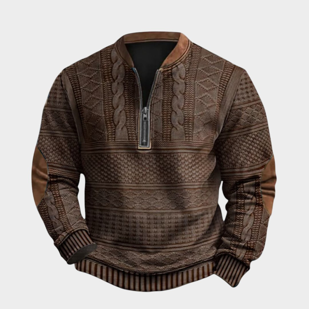 Charles™ | Džemperis ar daļēju rāvējslēdzēju