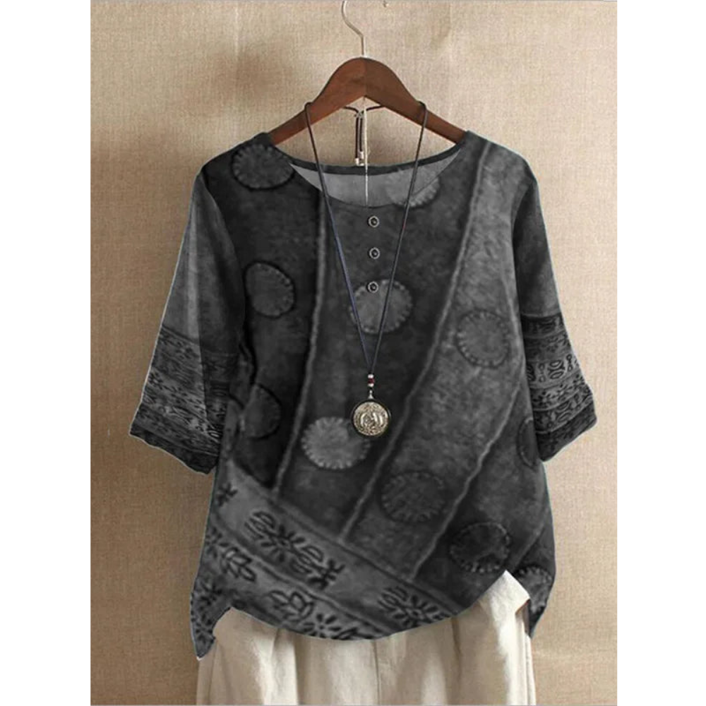 Valerie - Multicolored Boho Top