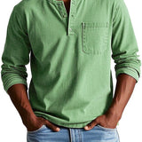Frederico™ | Classic Vintage Henley T-Shirt