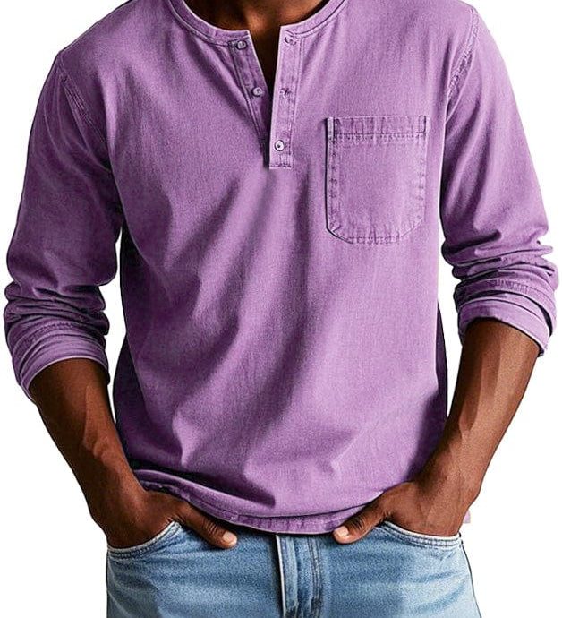 Frederico™ | Классическая винтажная футболка-поло с воротником на пуговицах