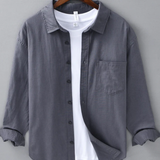 Lina Krekls Doha" can be rewritten as "Doha Linen Shirt.