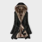Mikash - Silta jaka ar ādas oderi" can be rewritten as "Mikash - Silky Warm Jacket with Leather Lining.