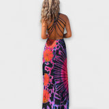 Ronja - La Bamba Maxi Kleita ar krāsainu tie-dye dizainu