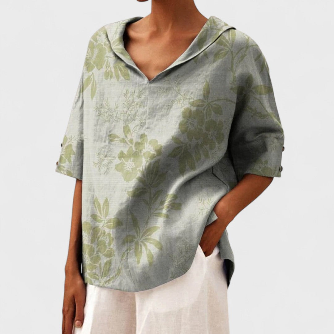 Lenka - Eleganti tops ar V veida izgriezumu