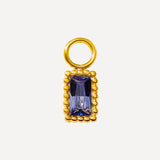 7x5mm Violeta Sapņu Auskari-Šarms