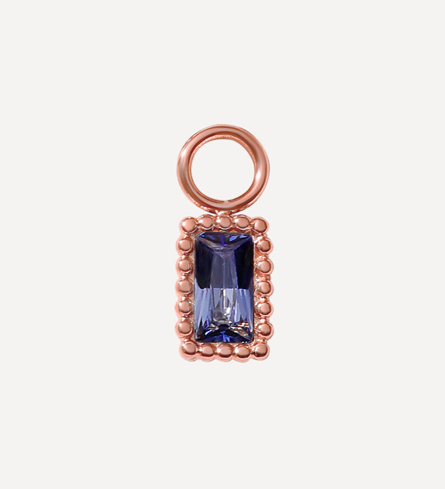 7x5mm Violeta Sapņu Auskari-Šarms