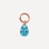 6x4mm Zila Pilienu Auskaru-Piekare