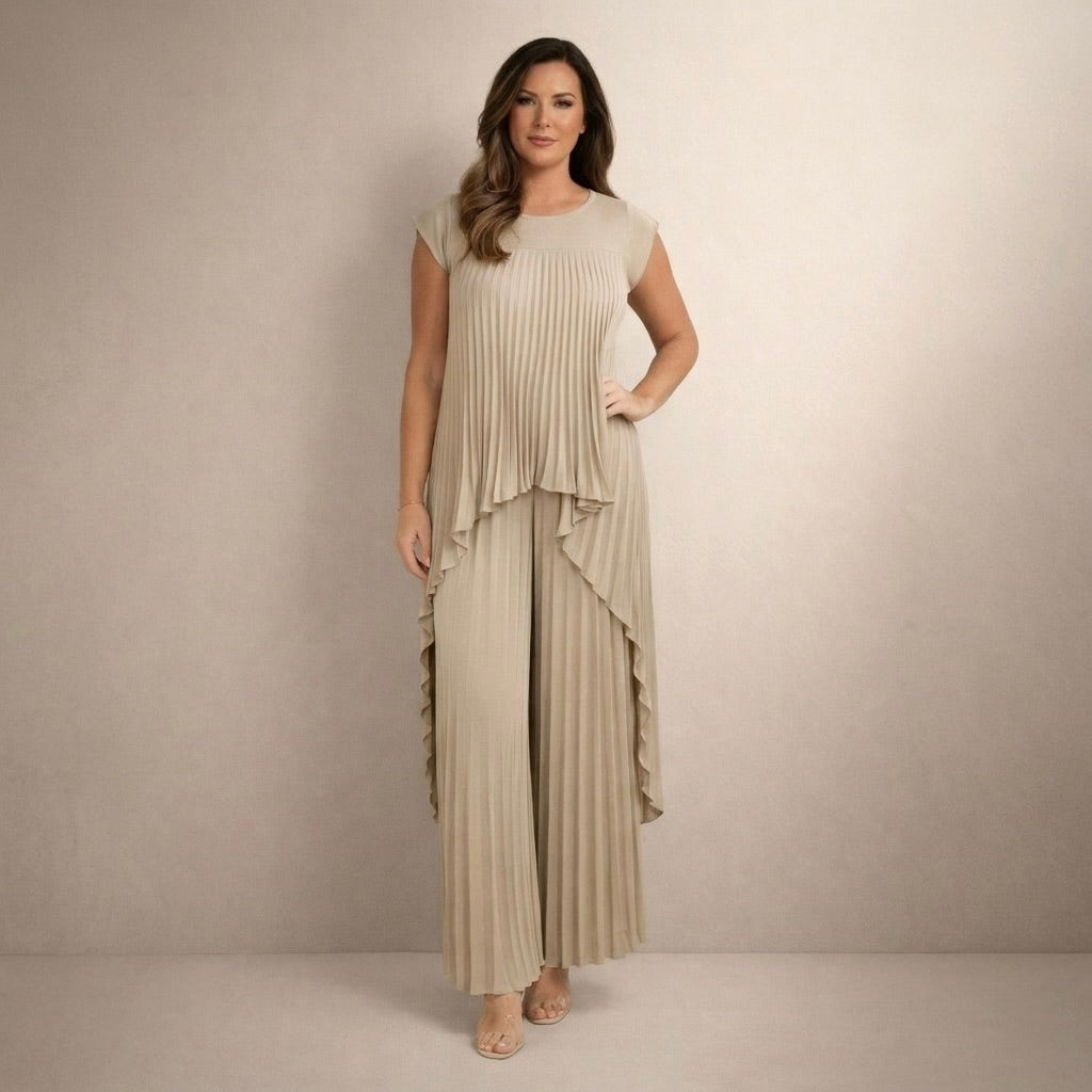 Halina | Elegants plisēts komplekts