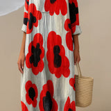 Leda™ | Maxi Dress with Floral Design