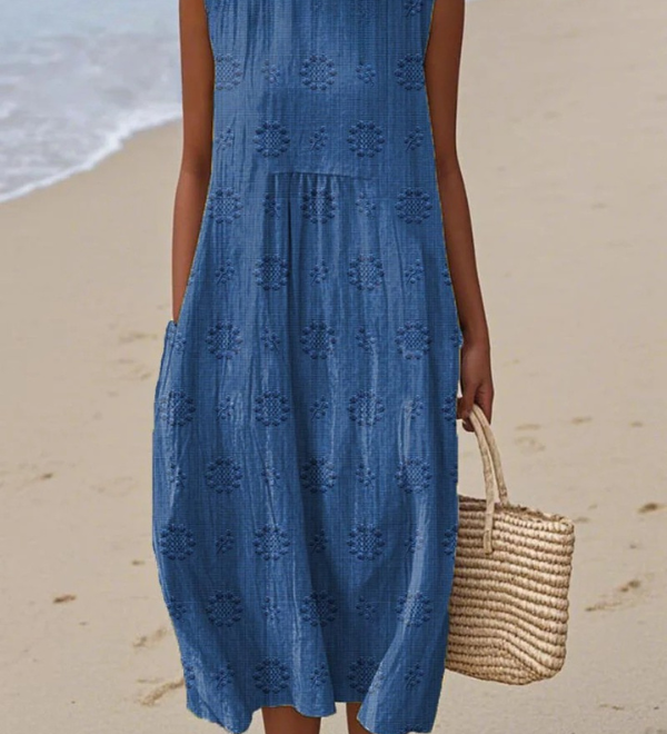 Sara™ | Midi Dress with Pattern