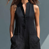 Lotte™ - Bez piedurknēm minimalistisks jumpsuit
