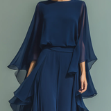 Aurora | Elegants komplekts no šifona ar volāniem
