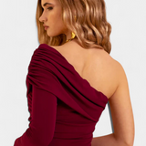 Noalla Mono Elegant One-Shoulder Dress
