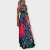 Ronja - La Bamba Maxi Kleita ar krāsainu tie-dye dizainu