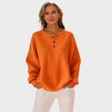 Mia - Komfortabla Henley T-krekls