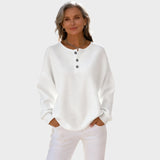 Mia - Komfortabla Henley T-krekls