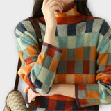 Erika – džemperis ar patchwork dizainu