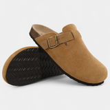Aubree Unisex Suede Boots with Adjustable Buckle