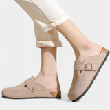 Aubree Unisex Suede Boots with Adjustable Buckle