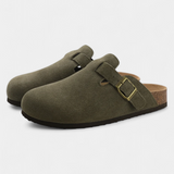 Aubree Unisex Suede Boots with Adjustable Buckle
