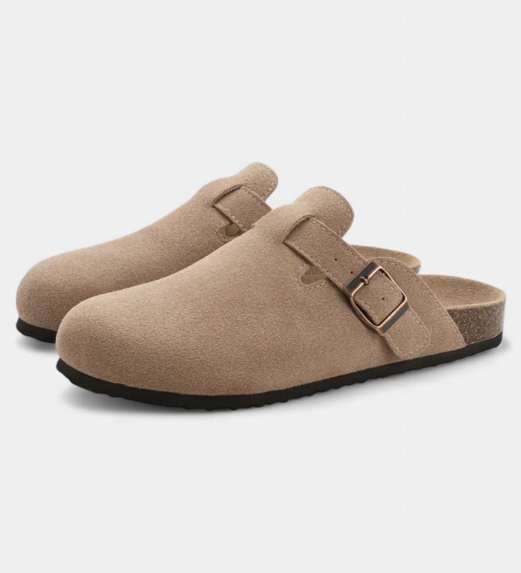 Aubree Unisex Suede Boots with Adjustable Buckle