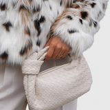 Sage Mini Woven Satchel Bag
