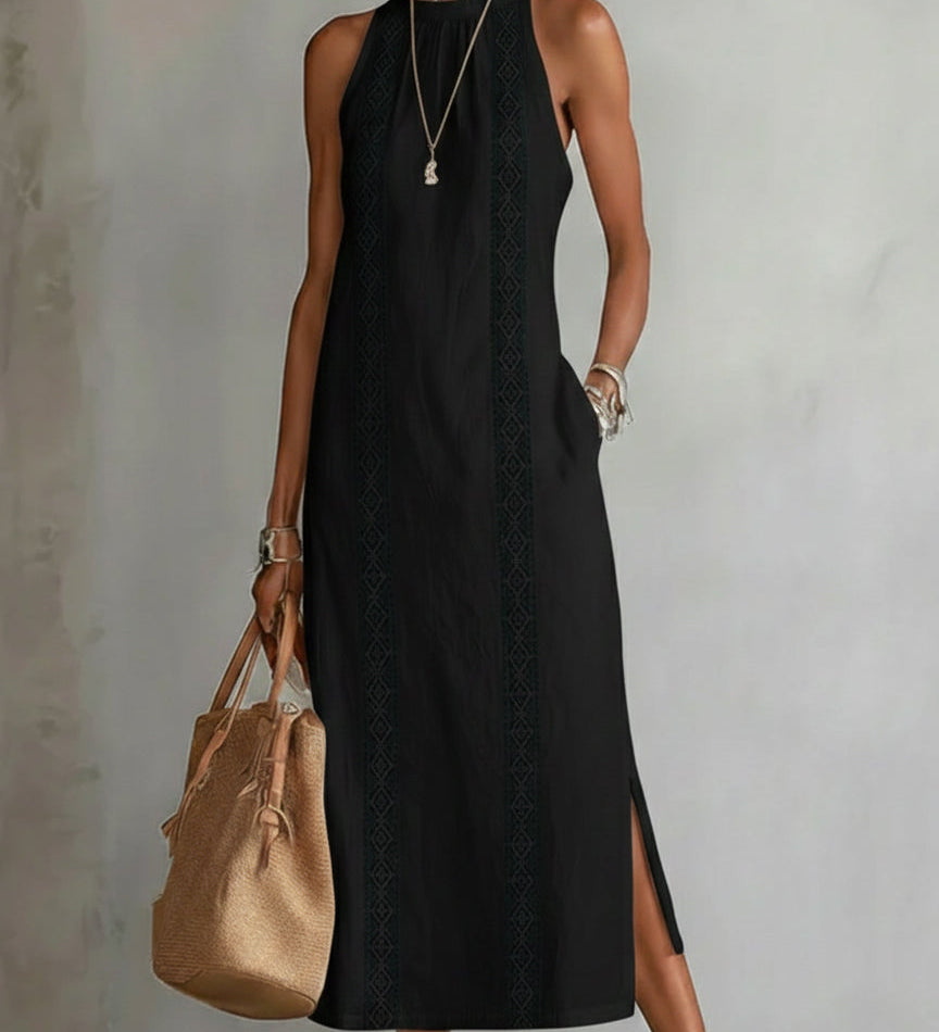 Jimena™ - Linu eleganta midi kleita
