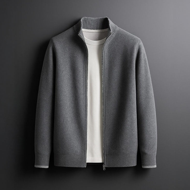 Harvey™ | Eleganti vilnas džemperis ar rāvējslēdzēju